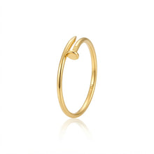 Real Gold Nail Wrap Ring (Size 5) 0021 R2997