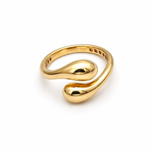 Real Gold Solid Teardrop Ring 0552 (Size 6) R2652