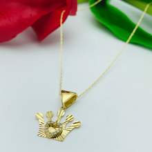 Real Gold Line Crown Necklace - 18K Gold Jewelry
