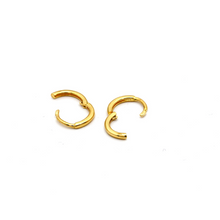 Real Gold Round Small Helix Piercing Earring Set 2113 E1739