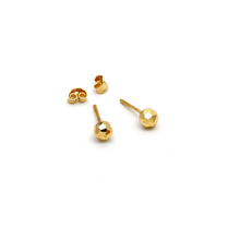 Real Gold Bee Comb Stud Earring Set E1417 - 18K Gold Jewelry