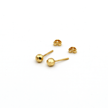 Real Gold Bee Comb Stud Earring Set E1417 - 18K Gold Jewelry