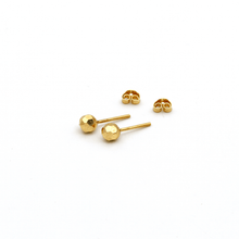 Real Gold Bee Comb Stud Earring Set E1417 - 18K Gold Jewelry