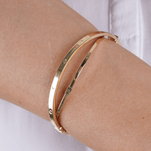 Real Gold Plain Bangle 63 MM 0477 (SIZE 18) BA1433