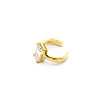 Real Gold Stone Earring Cuff 0024-01 (1 Piece) E1729