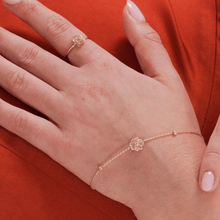 Real Gold Rose Layer Ring 0328 (Size 6) R1902