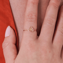 Real Gold Rose Layer Ring 0328 (Size 6) R1902