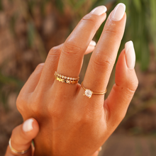 Real Gold solitaire Stone Ring (SIZE 8) R1650