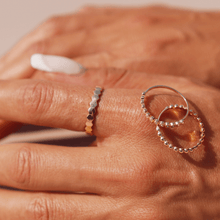 Real Gold Bubble Ring 0415 (Size 7) R1743