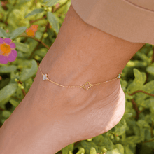 Real Gold 4 VC Anklet Adjustable Size 0635 A1021