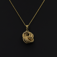 Real Gold 4 Ring Necklace - 18K Gold Jewelry