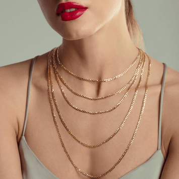 Real Gold Solid Figaro Men Chain Necklace 7908 (60 C.M) A CH1210