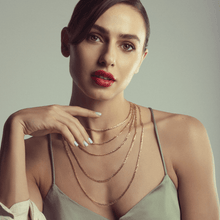 قلادة سلسلة فيجارو للرجال من الذهب الحقيقي 7908 (70 سم) B CH1209