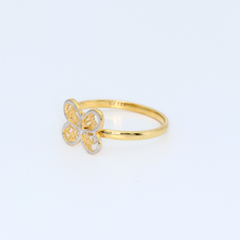 Real Gold 2C Butterfly 8050 Ring (SIZE 6) R1307 - 18K Gold Jewelry