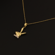 Real Gold Rabbit Necklace 002 - 18K Gold Jewelry