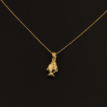 Real Gold Fish Necklace 002 - 18K Gold Jewelry