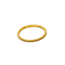 Real Gold Rope Twisted Ring (SIZE 6) R1605 - 18K Gold Jewelry