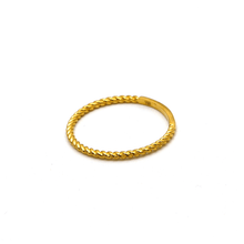 Real Gold Rope Twisted Ring (SIZE 6) R1605 - 18K Gold Jewelry