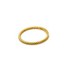 Real Gold Rope Twisted Ring 6590 (SIZE 5) R1734