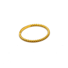 Real Gold Rope Twisted Ring (SIZE 6) R1605 - 18K Gold Jewelry