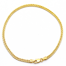 Real Gold Flat Spiga Thick Anklet 8943 (23 C.M) A1320