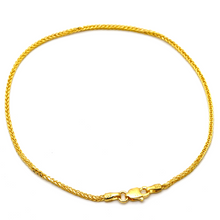 Real Gold Wide Wheat Anklet HSPRTDK 4170 (23 C.M) A1321