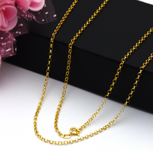 Real Gold Hollow Rolo Chain 5724 (50 C.M) CH1176