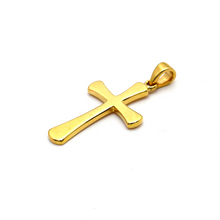 Real Gold Plain Cross Pendant 1926/11 P 1670 - 18K Gold Jewelry