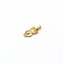 Real Gold Owl Pendant 0396 P 1754