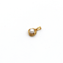 Real Gold Pearl Round Pendant 0458 P 1757