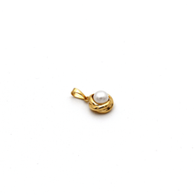 Real Gold Pearl Round Pendant 0458 P 1757