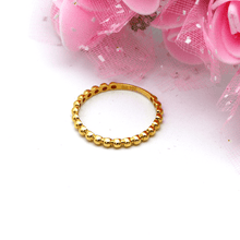 Real Gold Bubble Ring 0415 (Size 7) R1743