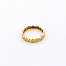 Real Gold Hexagon Ring 0400 (Size 9) R1852