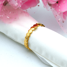 Real Gold Hexagon Ring 0400 (Size 5) R1748