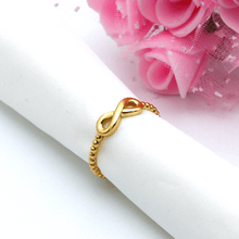 Real Gold Infinity Bubble Ring 0126 (Size 5) R1780