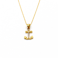 Real Gold Anchor Necklace 1834 - 18K Gold Jewelry