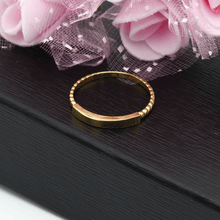 Real Gold Plain Twisted Plate Ring 0125 (Size 8) R1782