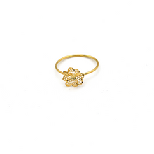 Real Gold Flower Ring 0341 (Size 8) R1787