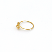 Real Gold Flower Ring 0341 (Size 3) R2034