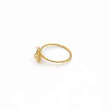 Real Gold Flower Ring 0341 (Size 4) R1769