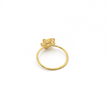 Real Gold Flower Ring 0341 (Size 5) R1784