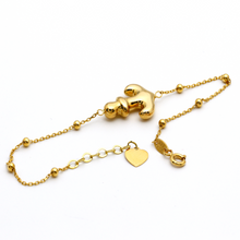 Real Gold 3D Anchor Adjustable Bracelet 0473 - 18K Gold Jewelry