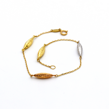 Real Gold 3 Color 2057 Bracelet BR1044 - 18K Gold Jewelry