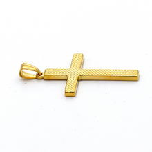 Real Gold Big Cross Pendant 7701 P 1673 - 18K Gold Jewelry