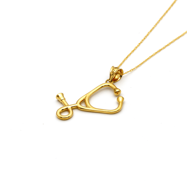 Real gold stethoscope necklace deals