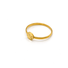 Real Gold Round Glittering Ring (SIZE 7) R1344 - 18K Gold Jewelry