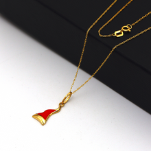 Real Gold New Year Red Necklace 0684 CWP 1776