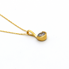 Real Gold Stone Necklace 2020 CWP 1618 - 18K Gold Jewelry