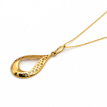 Real Gold Big Drop Necklace 3738 CWP 1779
