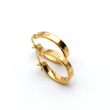 Real Gold Round GZCR Medium Clip Earring Set 5853 E1742